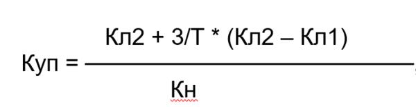 Коэффициент восстановления платежеспособности формула по балансу