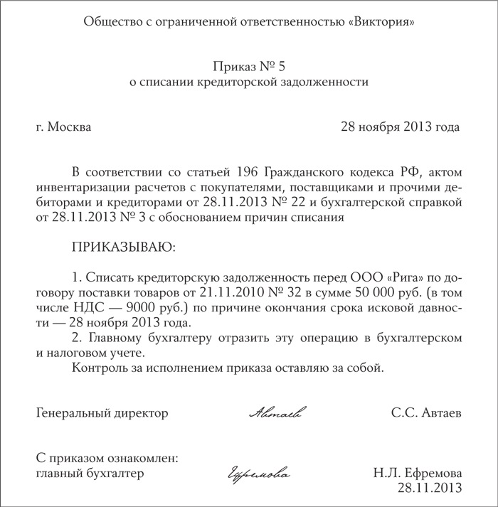 Невостребованная кредиторская задолженность при ликвидации